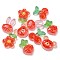 Plastic Cabochons, with Glitter Powder, Mixed Shape, Mixed Shapes, 18.5~25.5x17~22.5x6~7mm