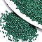 11/0 Grade A Baking Paint Glass Seed Beads, Cylinder, Uniform Seed Bead Size, Opaque Colours Luster, Teal, about 1.5x1mm, Hole: 0.5mm, about 20000pcs/bag