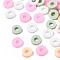 Handmade Polymer Clay Beads, Heishi Beads, Disc/Flat Round, Mixed Color, 4x0.5~1.5mm, Hole: 1.5mm, about 66600pcs/1000g