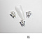 Alloy Rhinestone Cabochons, Nail Art Decoration Accessories, with Jump Ring, Letter, Platinum, Letter.W, 11~14x5~12mm