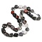 Natural Bloodstone Nuggets Beaded Necklaces for Women Men, 20.08~21.26 inch(51~54cm)