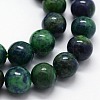 Natural Chrysocolla and Lapis Lazuli Beads Strands G-I199-37-4mm-3