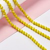 Faceted(32 Facets) Glass Beads Strands EGLA-J042-35B-01-4