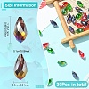 30Pcs 3 Colors Electroplate Glass Faceted Teardrop Beads EGLA-YW0001-86A-3
