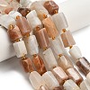 Natural Multi-Moonstone Beads Strands G-H329-A01-01-1