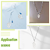 24Pcs 4 Style 304 Stainless Steel Pendants STAS-DC0005-88-5