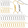 60Pcs 2 Colors 304 Stainless Steel Earring Hooks STAS-SC0010-73-1