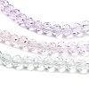 Transparent Painted Glass Beads Strands DGLA-A034-T3mm-A23-4