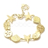 Rack Plating Brass Link Bracelets X-BJEW-P336-10G-1