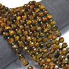 Natural Tiger Eye Beads Strands G-K389-E65-01-2