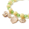 Acrylic Beaded Stretch Bracelet BJEW-JB08770-4