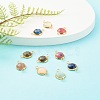 Natural Mixed Gemstone Links Connectors PALLOY-JF00755-2