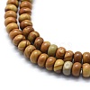 Natural Wood Lace Stone Wooden Jasper Beads Strands G-E507-04A-6mm-3