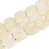 Natural Lemon Quartz(Heated) Beads Strands G-T138-26A-05-4