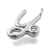 Brass Micro Pave Cubic Zirconia Pendants KK-B132-12P-Y-2