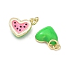 Brass Enamel Pendants KK-H259-11B-G02-2