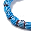 Handmade Lampwork Chevron Beads Strands LAMP-K041-01B-07-4