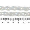 Opaque Solid Color Electroplate Glass Beads Strands LS-EGLA-N013-J6mm-B02-4