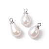 Natural Cultured Freshwater Pearl Teardrop Pendants PALLOY-JF03360-1