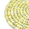 Natural Yellow Turquoise(Jasper) Beads Strands G-P575-A33-6x4mm-3