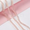 Faceted(32 Facets) Glass Beads Strands EGLA-J042-35A-02-5