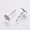 Non-Tarnish 304 Stainless Steel Stud Earring Settings X-STAS-K146-009-6mm-1