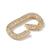 Rack Plating Brass Micro Pave Cubic Zirconia Spring Gate Rings Clasps KK-NH0002-19G-01-2