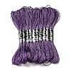 10 Skeins 12-Ply Metallic Polyester Embroidery Floss OCOR-Q057-A11-1