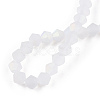 Imitate Austrian Crystal Bicone Frosted Glass Beads Strands GLAA-F029-TM4mm-A13-4