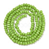 Opaque Solid Color Glass Beads Strands EGLA-A034-P1mm-D30-2