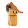 Wooden Birds and Tree Stump Ornaments JX722A-1