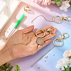 DIY Alloy & Iron Lipstick Keychains Making Kits DIY-TA0014-04-7