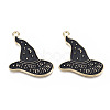 Rack Plating Alloy Enamel Pendants PALLOY-N164-015-2