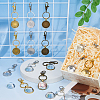 12Pcs 3 Colors Alloy Keychains KEYC-DC00051-5