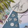 12Pcs 6 Styles Stainless Steel Pendants STAS-SZ0002-20-5