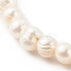 3Pcs 3 Styles Natural Cultured Freshwater Pearl Stretch Beaded Bracelets Sets BJEW-JB06266-10