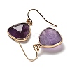 Natural Amethyst Dangle Earrings EJEW-G413-01C-G-3