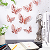 CREATCABIN 3Sets 3D Butterfly PVC Mirrors Wall Stickers DIY-CN0001-86A-5