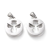 Non-Tarnish 304 Stainless Steel Pendants STAS-F253-05P-1