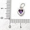 Brass Micro Pave Cubic Zirconia Pendants KK-H204-01P-03-3