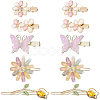 2 Bags Alloy & Resin Hair Clips Kits PHAR-SC0001-004-1