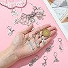 62Pcs 31 Style Alloy Locking Stitch Markers HJEW-CJ00058-4