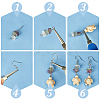 PandaHall Elite DIY Natural & Synthetic Mixed Gemstone Dangle Earring Making Kit DIY-PH0022-45-4