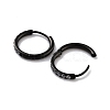 Ion Plating(IP) 316 Surgical Stainless Steel Pave Clear Cubic Zirconia Hoop Earrings Women EJEW-A109-01C-EB-2