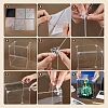 Acrylic Minifigures Display Cases with Black Base ODIS-WH0079-068C-3