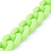 Handmade Opaque Acrylic Curb Chains AJEW-JB00662-05-3
