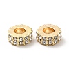 Rack Plating Alloy Rhinestone European Beads PALLOY-P289-29LG-2