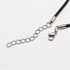 Round Leather Cord Necklaces Making MAK-I005-4mm-2