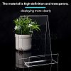 Acrylic Book Displays Stand ODIS-WH0009-01-4