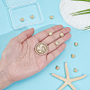 12Pcs Brass Charms KK-BC0014-63G-3